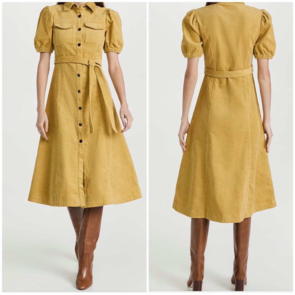 LIKELY Linsley Cotton Corduroy Shirtdress